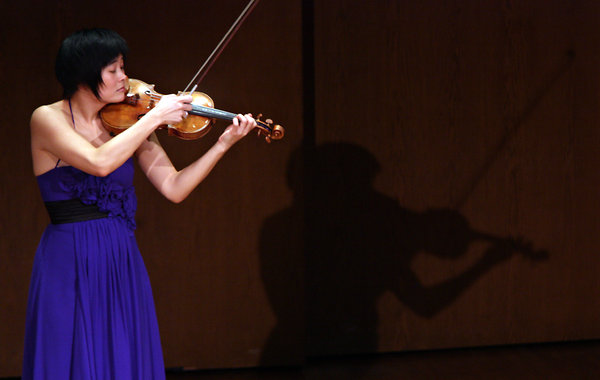 Hiroyuki Ito for The New York Times<br>
Jennifer Koh will perform Bach's partitas and sonatas for unaccompanied violin on Sunday. The set of works “almost seems like a prayer book,” she said. 